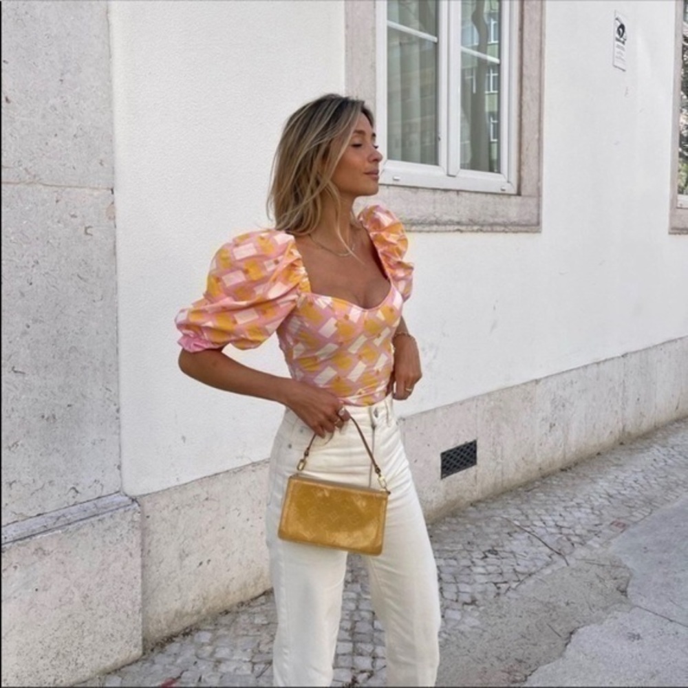 New Zara | Cute Balloon Sleeve Bodysuit